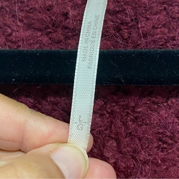 Free People Sweater Womens Size Large Maroon Lofty Oversize Sweater V Neck - Picture 8 of 12